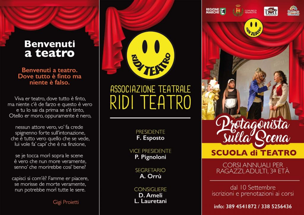 Corsi di Teatro 2020: protagonisti sulla scena.